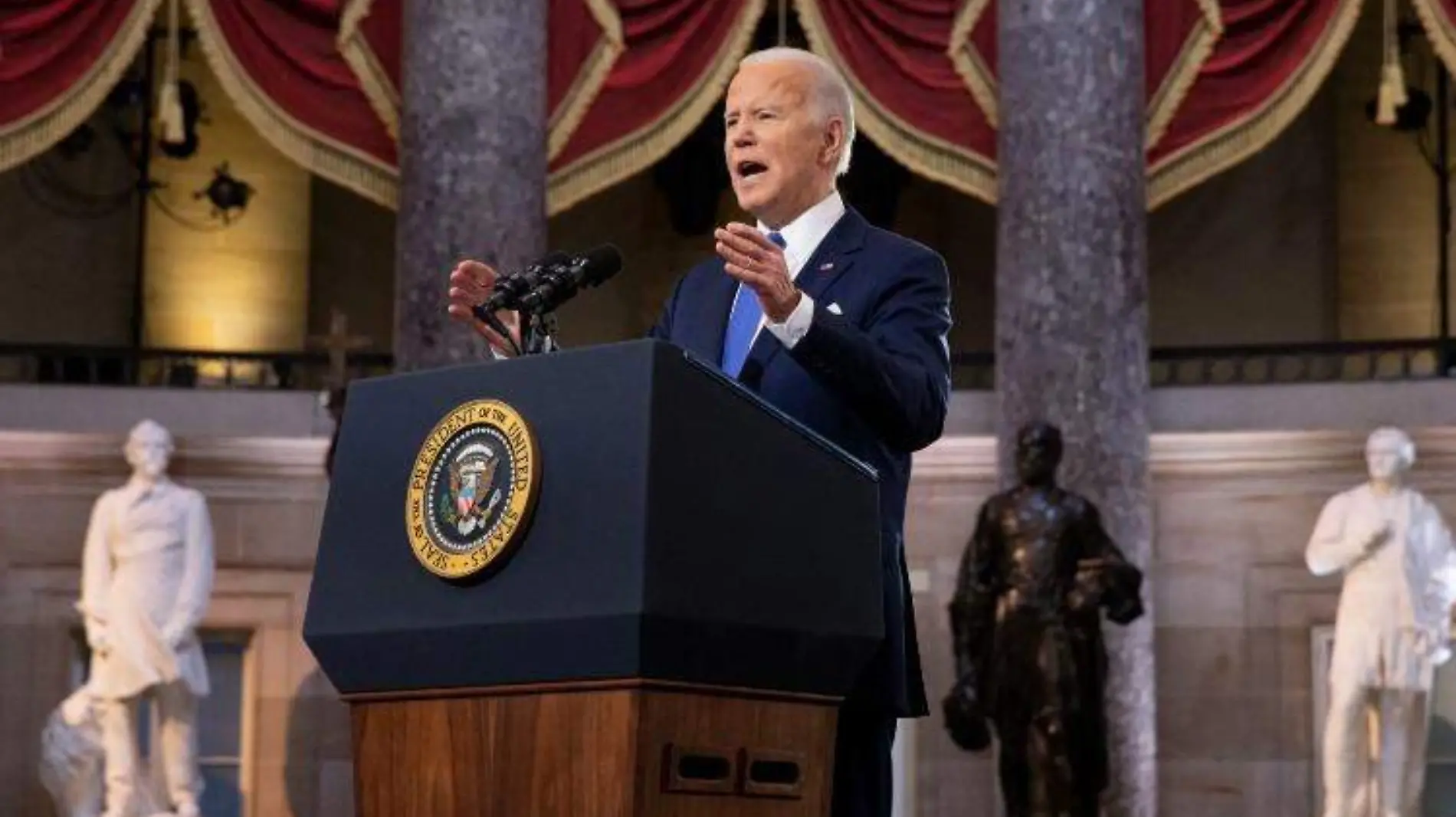 Joe Biden mensaje Capitaplio